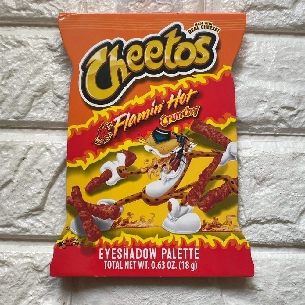 Cheetos Flamin' Hot Crunchy Eyeshadow Palette - 12 Shades & Mirror